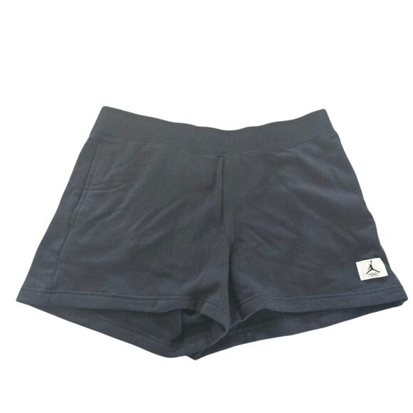 NWT! Women's Jordan Flight Fleece Color-Block Shorts Black XL - Picture 2 of 5